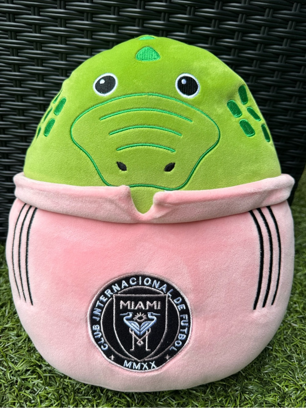 🐊Inter Miami CF MLS Squishy Alligator Pink Hoodie Plush Pillow Toy 12"